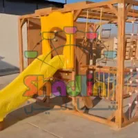 ادونچر چوبی تجهیز راه اندازی خانه بازی کودک شادلین|اسباببازی|شیراز, حومه شیراز|دیوار