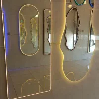 آینه قدی گنبدی لمسی  نئونی تولیدی آینه