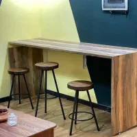 صندلی اوپن مدل کافه ، صندلی اپن چوب و فلز ، کانتر