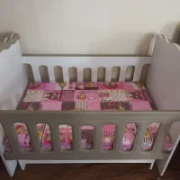 تخت کودک دوکاره و جدید نسکافه ای