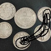 نقره خارجی 12 عدد|کلکسیون سکه، تمبر، اسکناس|تبریز, |دیوار