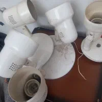 قاب چراغ دیواری فلزی سفید