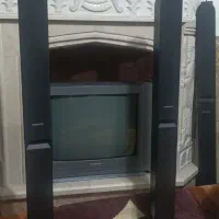 تلویزیون 21 اینچ پانوراما و اسپیکر|تلویزیون و پروژکتور|اندیمشک, |دیوار