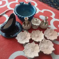 استخرماهی وتزیینی سفالی|صنایع دستی و سایر لوازم تزئینی|فیروزآباد (فارس), |دیوار