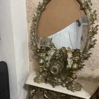 آینه شمعدان طرح برنز