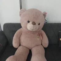 خرس ۱ متری بسیار نرم و خوش رنگ