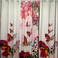 پرده پانچی طرح دار