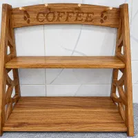 استند چوبی دوطبقه
