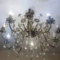 لوستر برنجی ۱۰ شعله