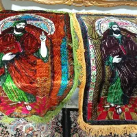تعدادی صنایع دستی قدیمی گلیم تابلو گیوه تار|صنایع دستی و سایر لوازم تزئینی|فردیس, شهرک ارم|دیوار