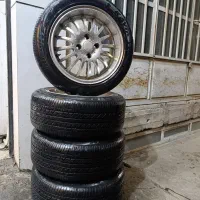 رینگ اسپرت پژو پارس سمند با لاستیک|قطعات یدکی و لوازم جانبی|شهرضا, |دیوار