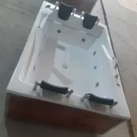 وان جکوزی دونفره۱۸۰×۱۲۰ فول اپشن زوار استیل۳۰۴|لوازم حمام|قم, چهل درخت‎|دیوار