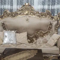 مبل سلطنتی ۹ نفره همراه میز و عسلی