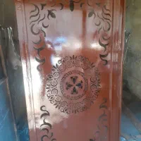 درب آهنی لیزری نفررو آماده نصب