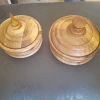 کاسه دری دار چوبی