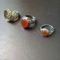 انگشتری نقره نگین عقیق طبیعی زنانه و مردانه