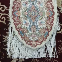 فرش پا دری دست بافت بیضی