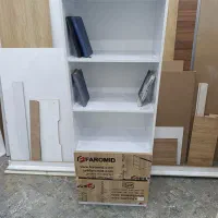 کتابخانه mdf برجسته همراه ۲کشو
