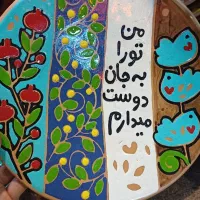 دیوارکوب سفالی نقاشی|صنایع دستی و سایر لوازم تزئینی|شیراز, بازار|دیوار