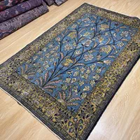 قالیچه انتیک شهرضا رنگ‌ ابی|فرش|تهران, سلسبیل جنوبی|دیوار