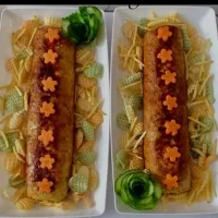 رولت مرغ با مواد تازه و باکیفیت