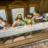 شام آخر برجسته|تابلو فرش|تهران, والفجر|دیوار