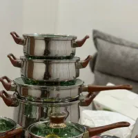 سرویس قابلمه استیل ترک|ظروف پختوپز|ماکو, |دیوار