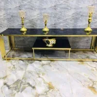 میز تلویزیون فلزی صفحه هایگلس 160 و140 سانتی|میز تلویزیون|شیراز, وزیرآباد|دیوار