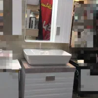 روشویی کابینتی ضد آب بهمراه آینه باکس