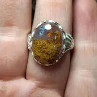 انگشتر ها و گردنبند نقره بسیار زیبا با سنگ طبیعی|جواهرات|گناباد, |دیوار