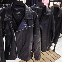 کت چرم مدل بایکر سایز XL