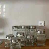 ده بانکه شیشه ای درب استیل