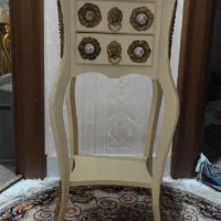 میز تلفن رنگ استخونی