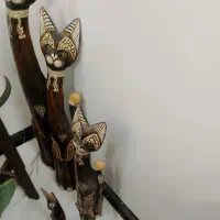 گربه چوب|مجسمه، تندیس، ماکت|مشهد, خین عرب|دیوار