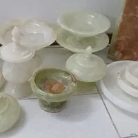 قندان و شیرینی خوری و گلدان و مجسمه سنگ مرمر|صنایع دستی و سایر لوازم تزئینی|فشاپویه, |دیوار