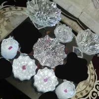سرویس۱۲ نفره کریستال لیزاموری(فنجان و قندان نداره)|ظروف سرو و پذیرایی|الوند, |دیوار