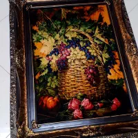 تابلو فرش دستباف تبریز سبد گل|تابلو فرش|تهران, اختیاریه|دیوار