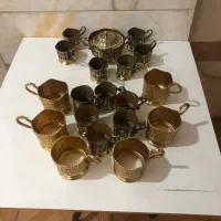 منقل و سرویس انگاره و قندان|کلکسیون اشیاء عتیقه|تهران, تهران پارس|دیوار