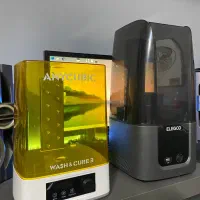 پرینتر رزینی ۳بعدی + دستگاه واش و خشک کن