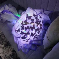 دسته گل پروانه ای چراغ دار تولد سورپرایز خاستگاری