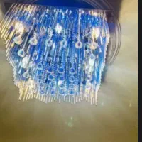 لوستر کنترلی کریستالی بزرگ