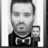 نقاشی و طراحی چهره به سبک سیاه قلم