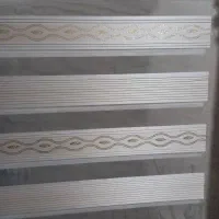 پرده زبرا کرمی رنگ