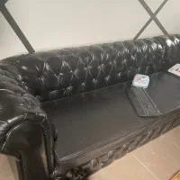 مبل و میز ناهار خوری چرم چستر سفاشی|میز و صندلی غذاخوری|رودهن, |دیوار