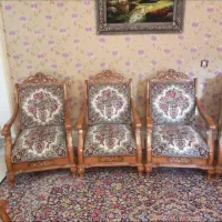 مبل قالی دستبافت بی نظیر و کمیاب|مبلمان خانگی و میز عسلی|کاشان, شهرک امیرالمومنین|دیوار