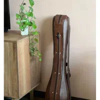 هارد کیس سه تار چرمی رنگ مشکی نو