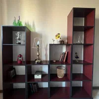 کتابخانه استندچوبی ام دی اف ویترین