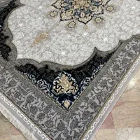 فرش مشکی طوسی/جدید طرح۷۰۰|فرش|مشکین‌دشت, |دیوار