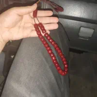 تسبیح کهربا شرابی