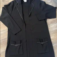 بلوز جلو باز مشکی خارجی سایز L